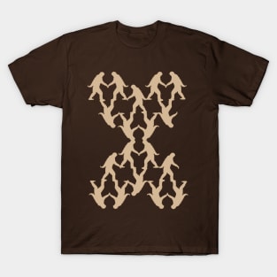 X marks the Sasquatch, Spooky Monster Pattern of Bigfoot T-Shirt